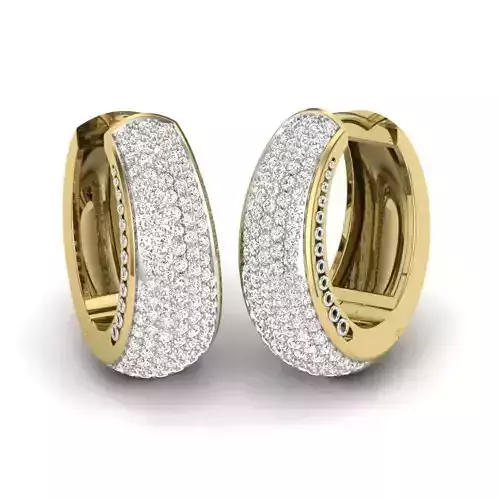 Women earrings 3dm render detail 3D print model