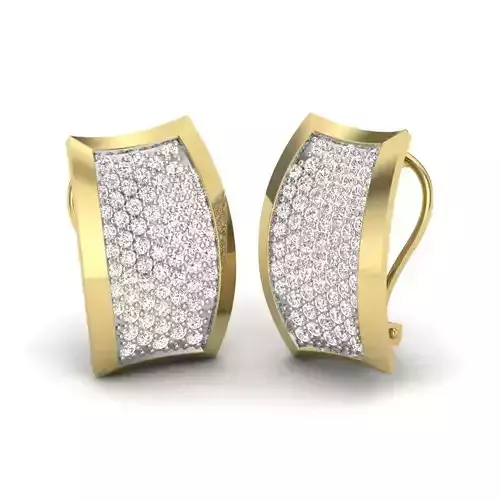 Women earrings 3dm render detail 3D print model