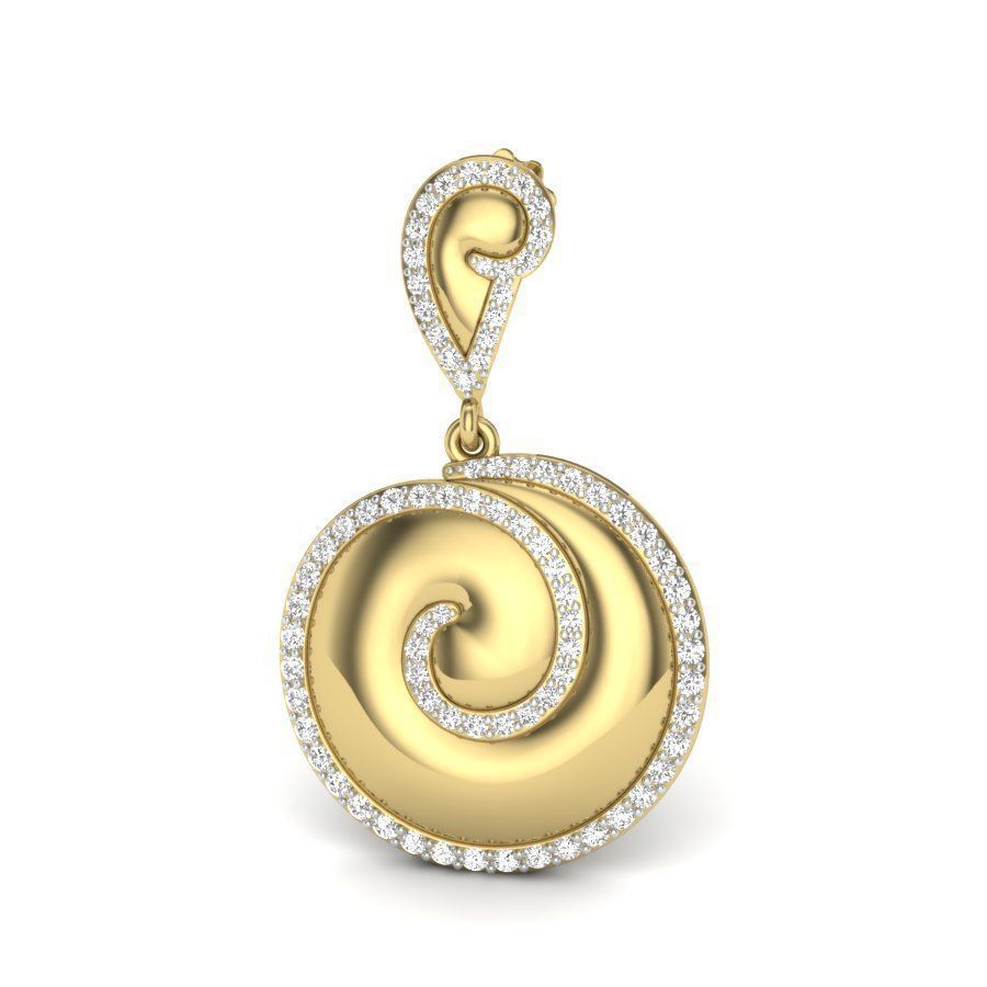 Women earrings 3dm render detail 3D print model 3D print model_2