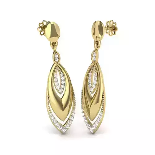 Women earrings 3dm render detail 3D print model