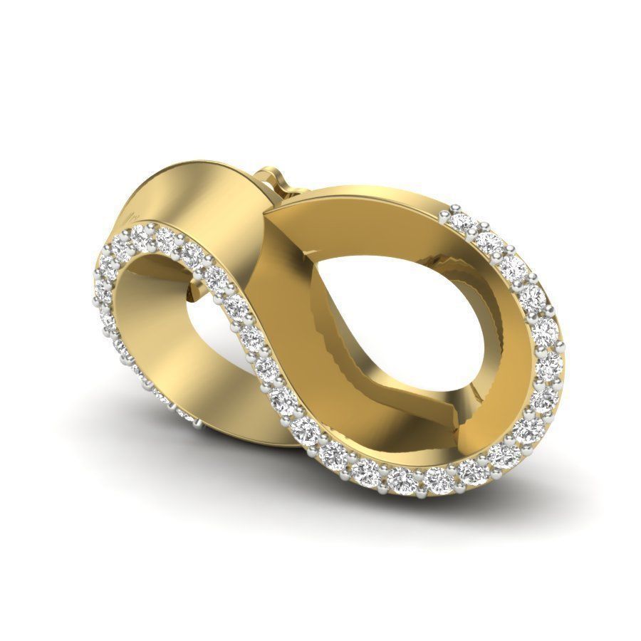 Women earrings 3dm render detail 3D print model 3D print model_4