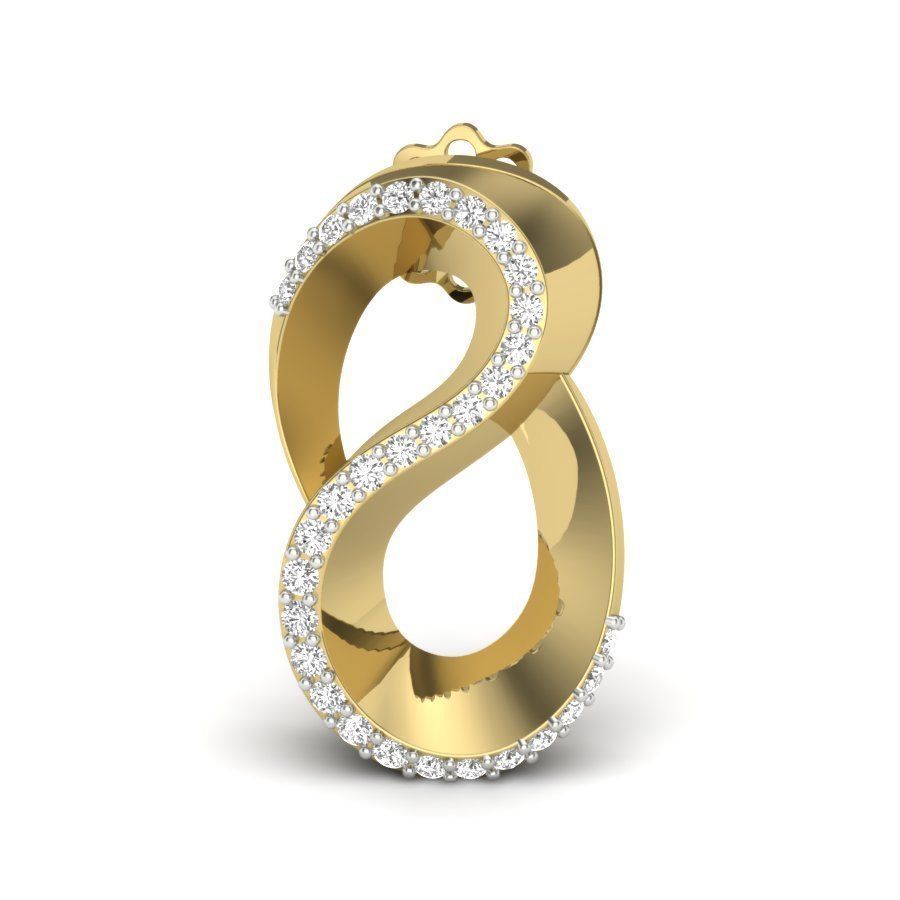 Women earrings 3dm render detail 3D print model 3D print model_2