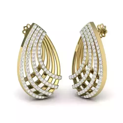 Women earrings 3dm render detail 3D print model