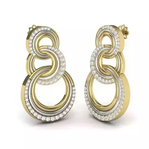 Women earrings 3dm render detail 3D print model