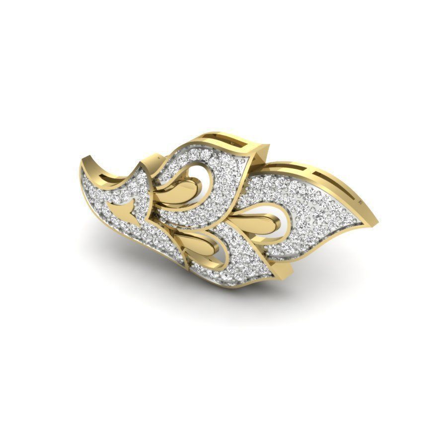 Women earrings 3dm render detail 3D print model 3D print model_4