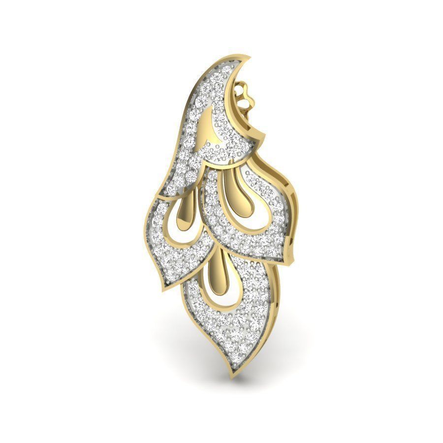 Women earrings 3dm render detail 3D print model 3D print model_2