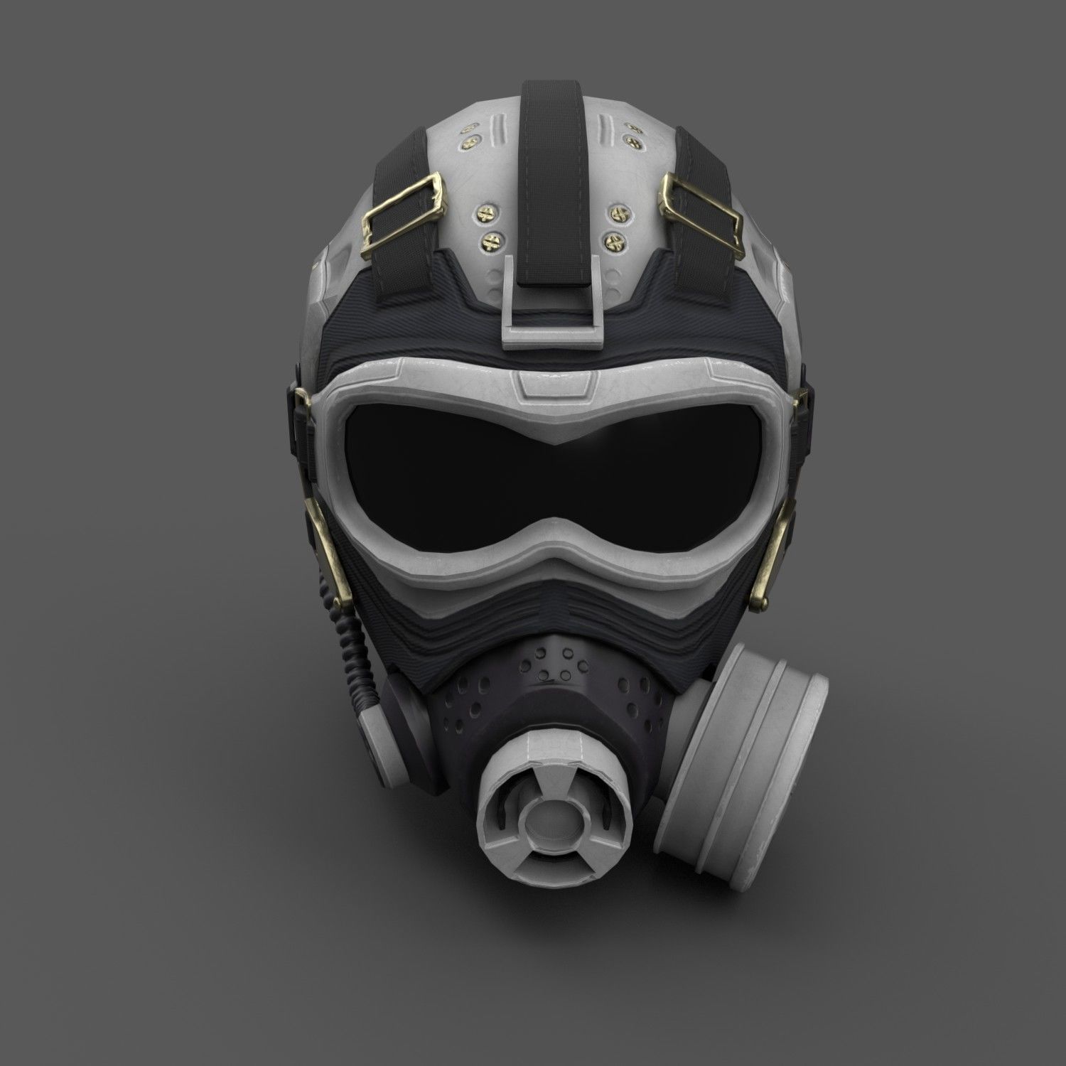 Scifi helmet ver 10 Low-poly 3D model_1