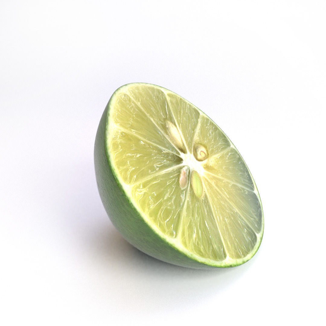 Realistic Lime mango 3D model_2