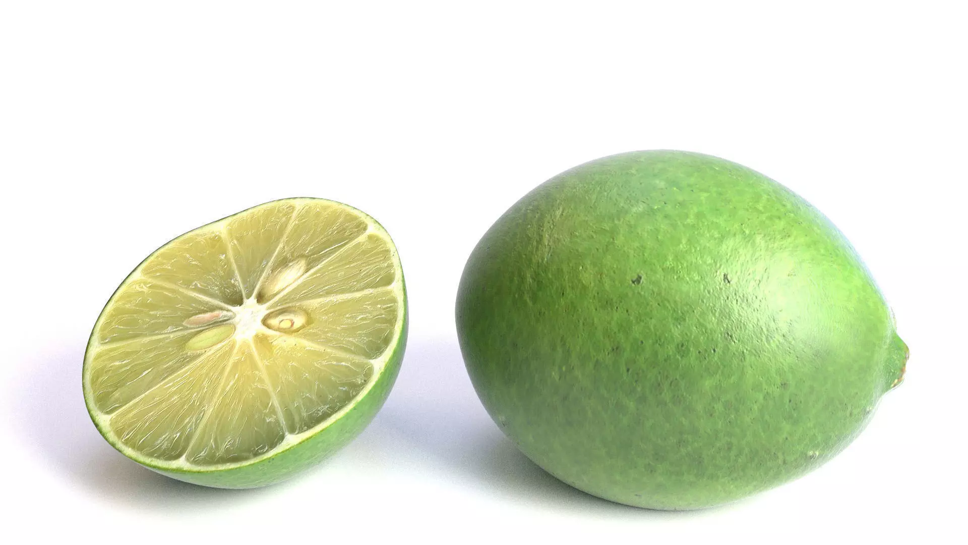 Realistic Lime mango 3D model_0