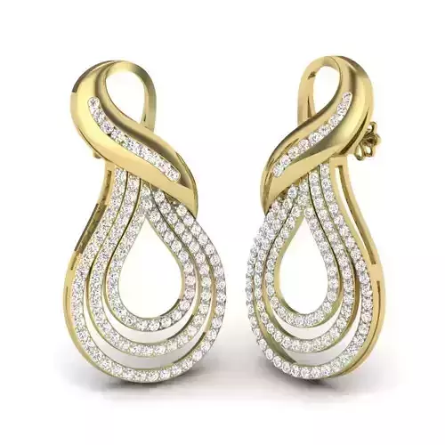 Women earrings 3dm render detail 3D print model