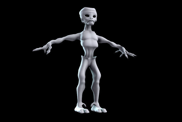 3D model Alien Character Low Poly VR / AR / low-poly | CGTrader
