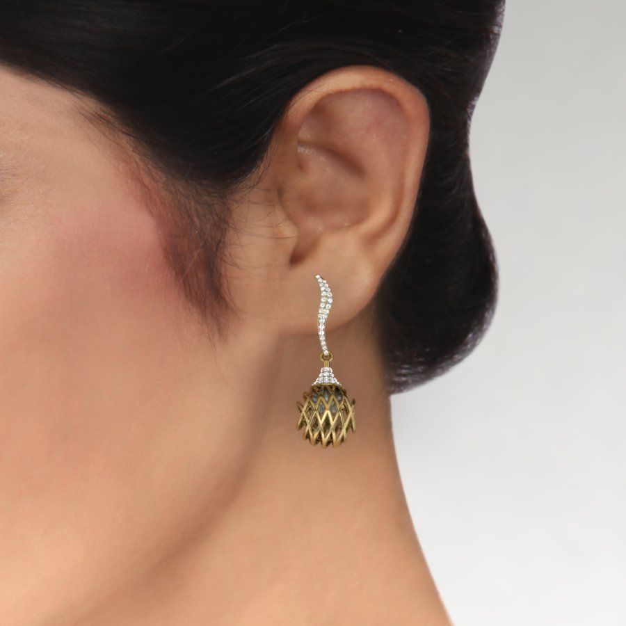 Women earrings 3dm render detail 3D print model 3D print model_1