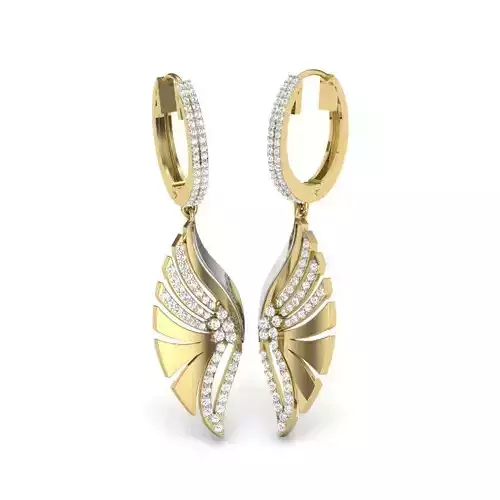 Women earrings 3dm render detail 3D print model