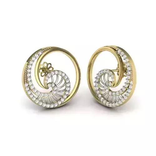 Women earrings 3dm render detail 3D print model