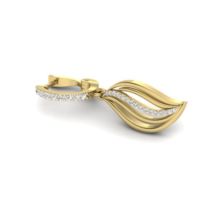 Women earrings 3dm render detail 3D print model 3D print model_4