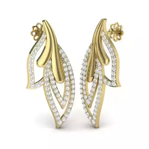 Women earrings 3dm render detail 3D print model