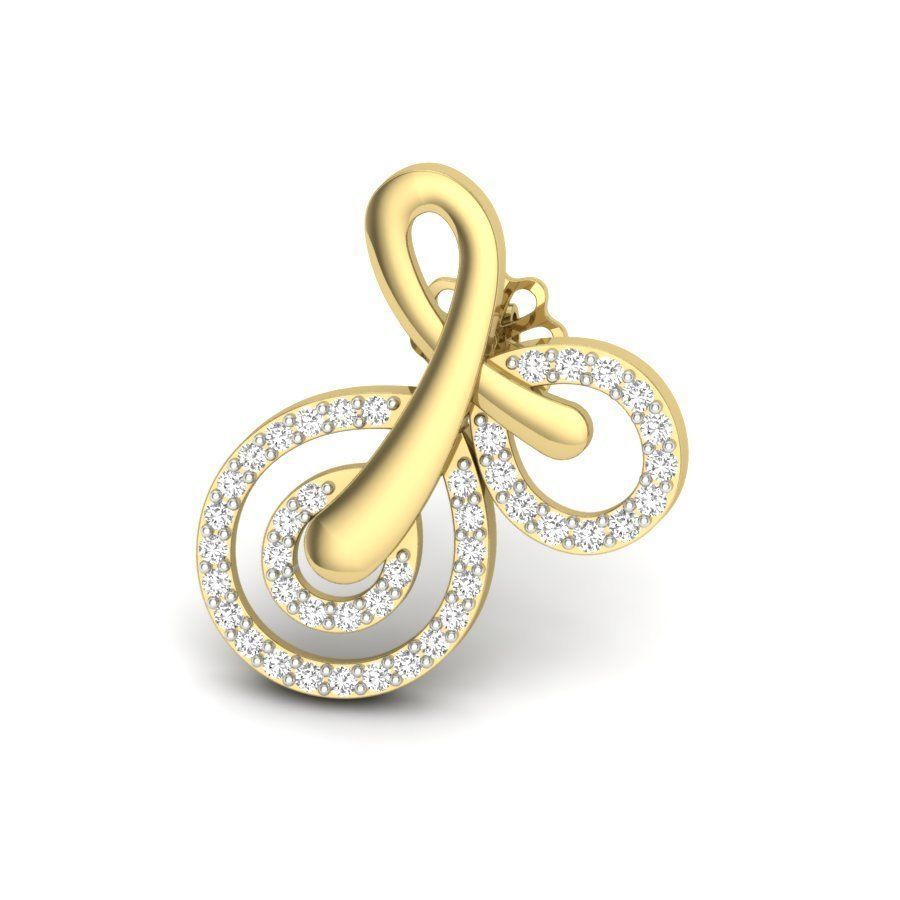 Women earrings 3dm render detail 3D print model 3D print model_2