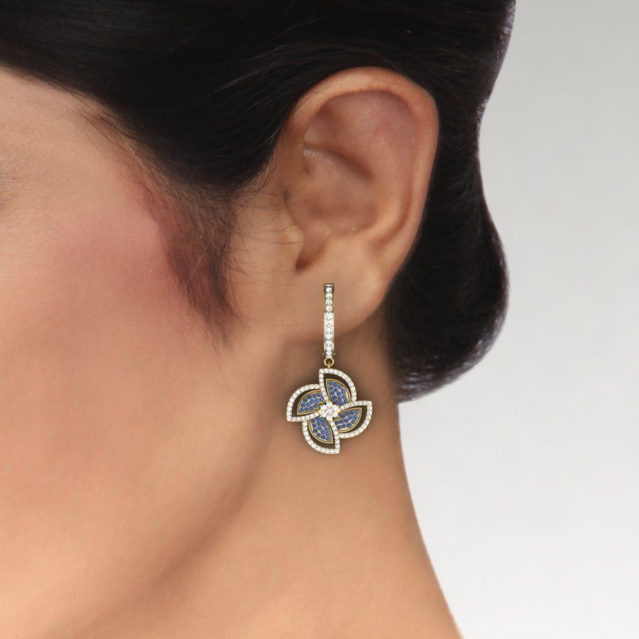 Women earrings 3dm render detail 3D print model 3D print model_1