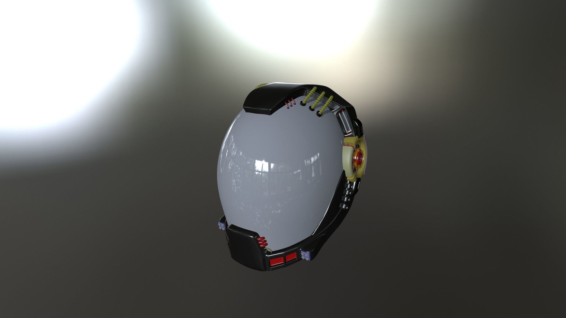 sci fi helmet Free 3D model_8