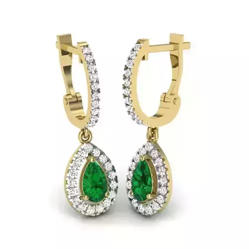 Women earrings 3dm render detail 3D print model