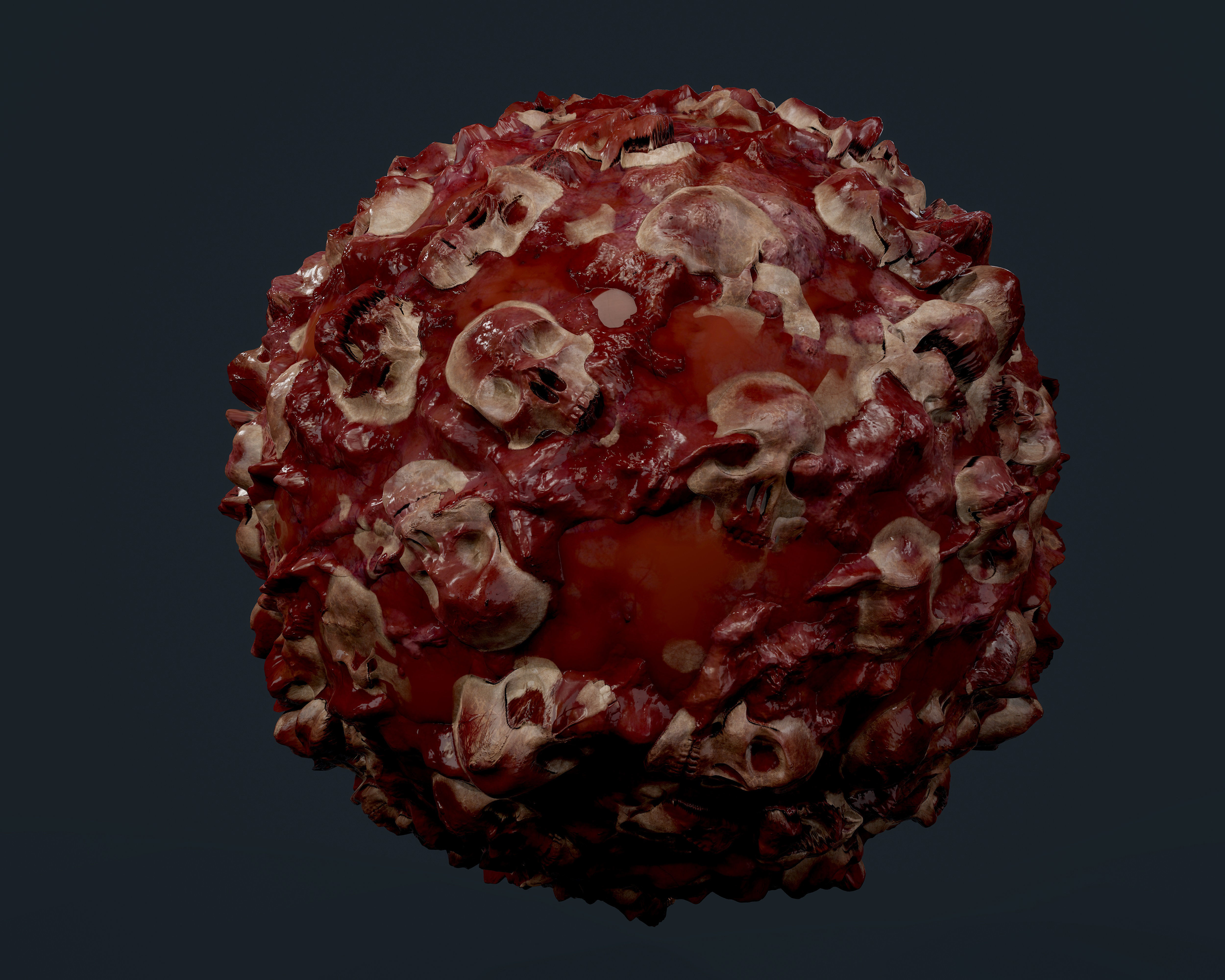 30 Skulls Seamless PBR Texture Pack Texture_3