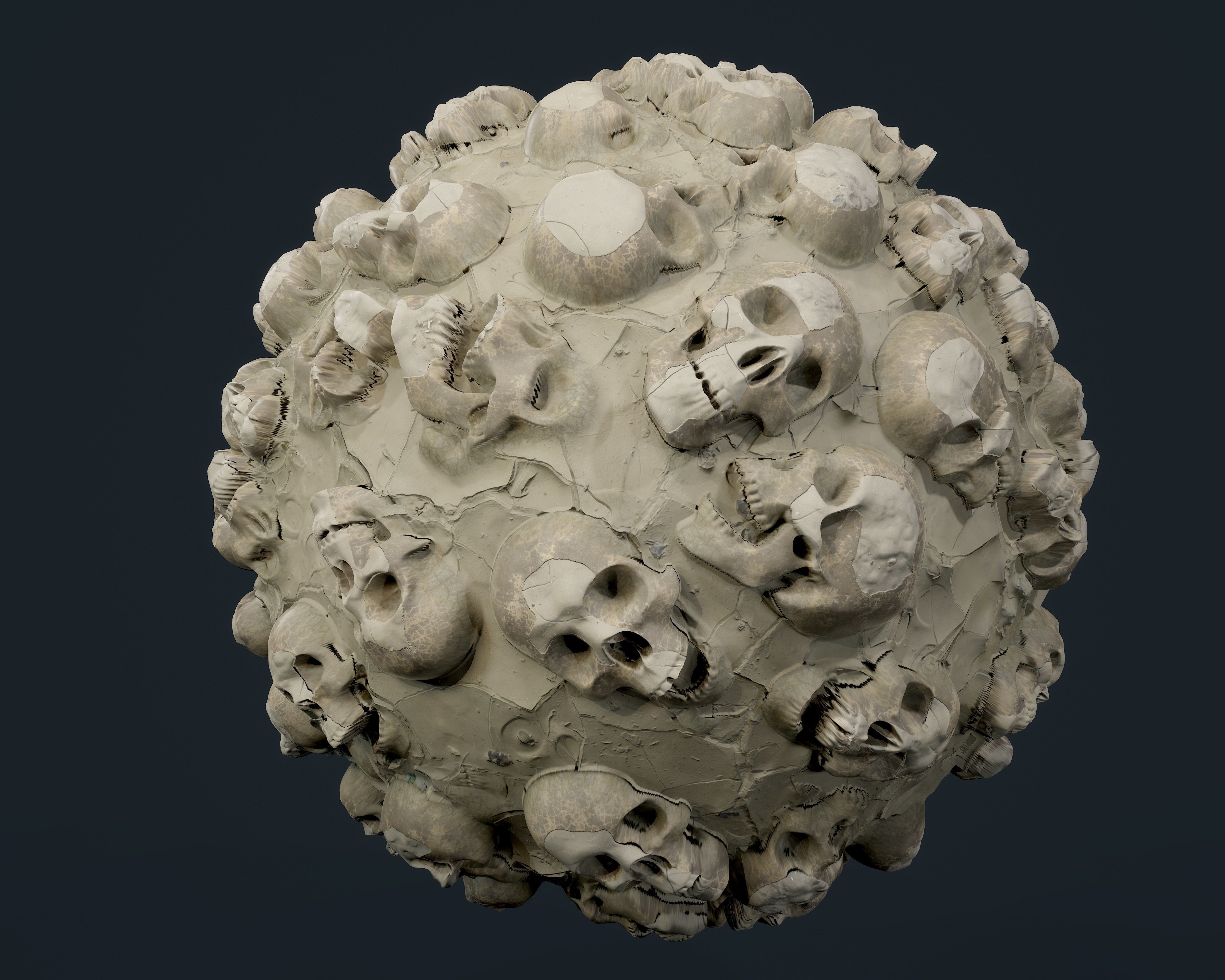 30 Skulls Seamless PBR Texture Pack Texture_4