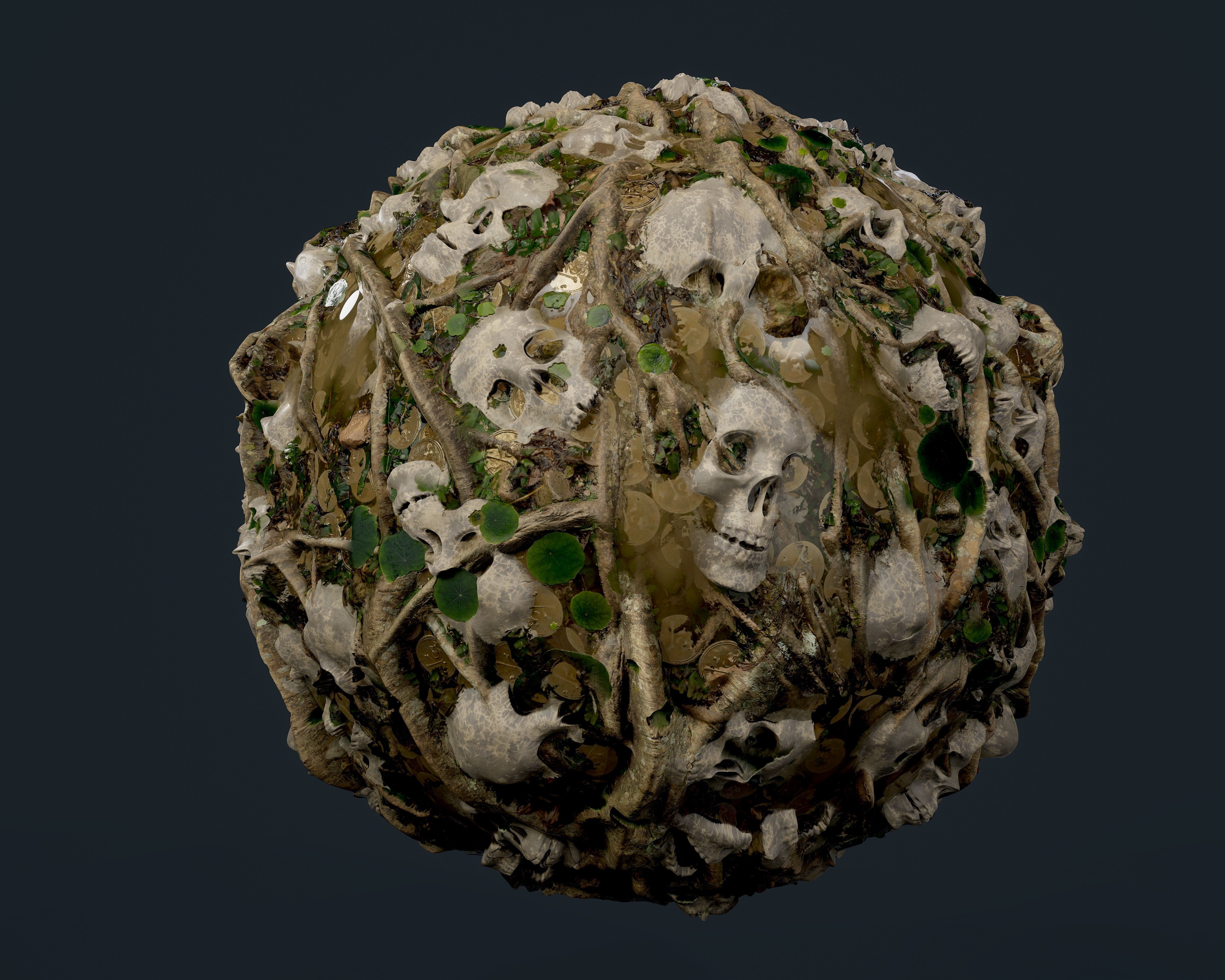 30 Skulls Seamless PBR Texture Pack Texture_13