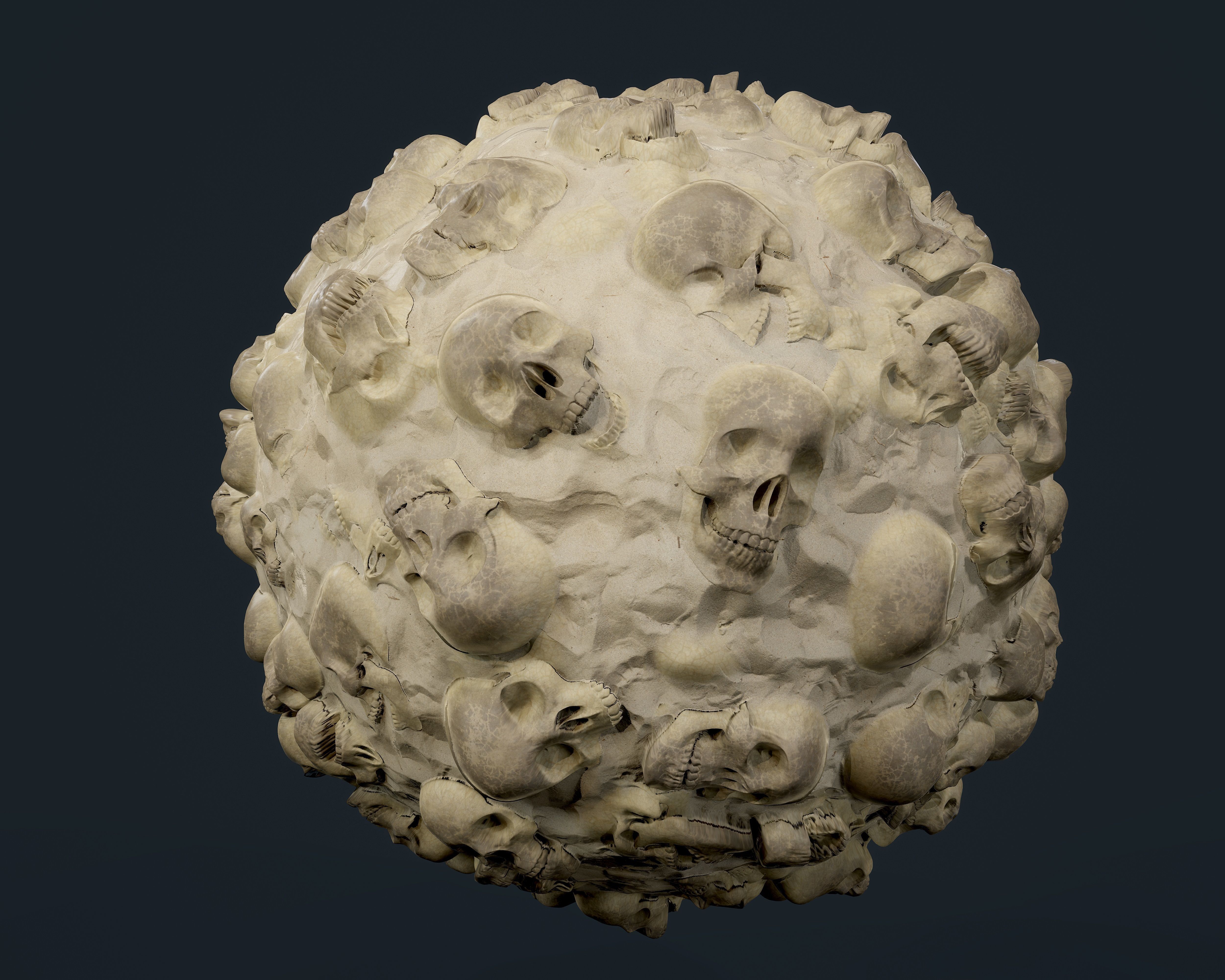 30 Skulls Seamless PBR Texture Pack Texture_22
