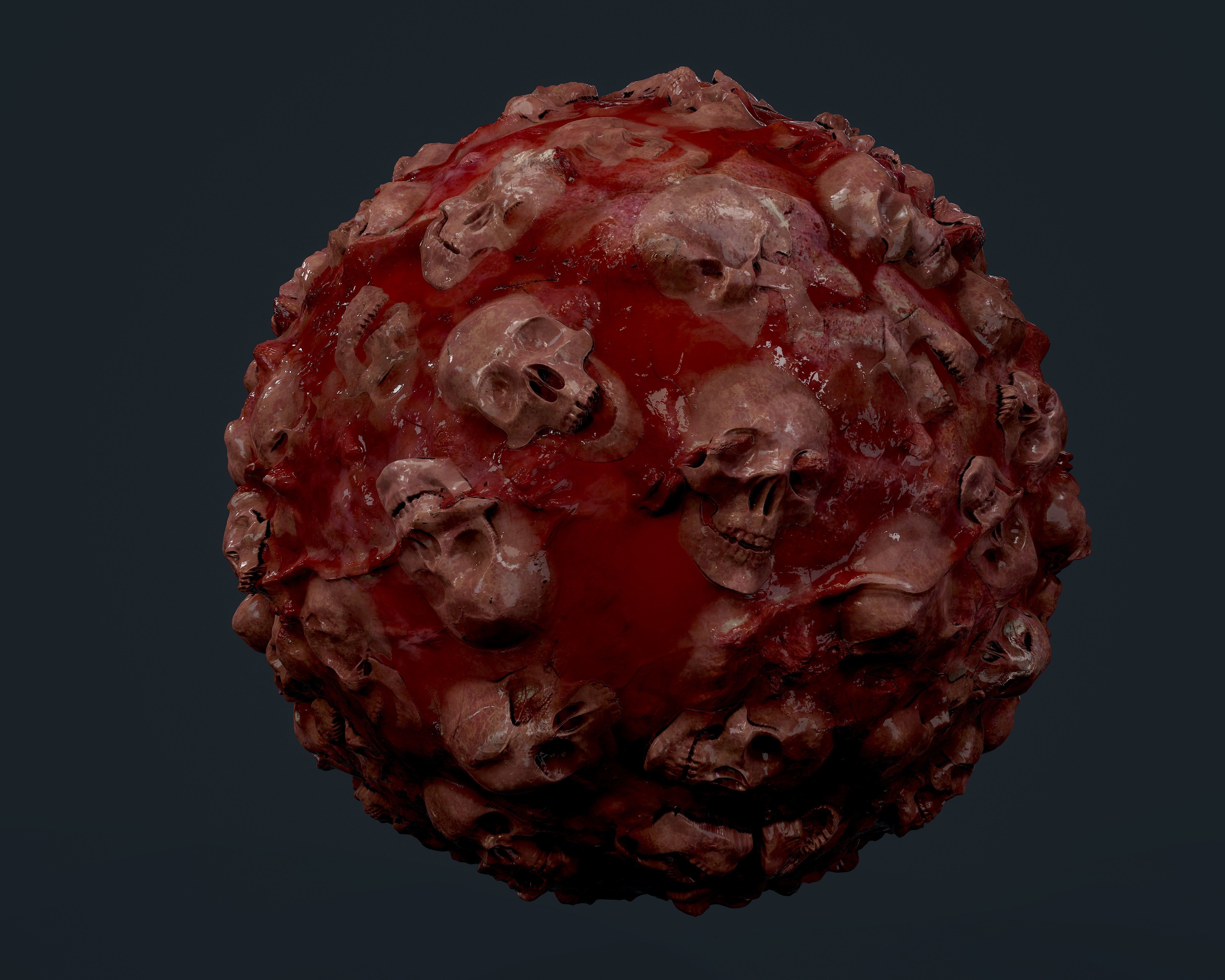 30 Skulls Seamless PBR Texture Pack Texture_8