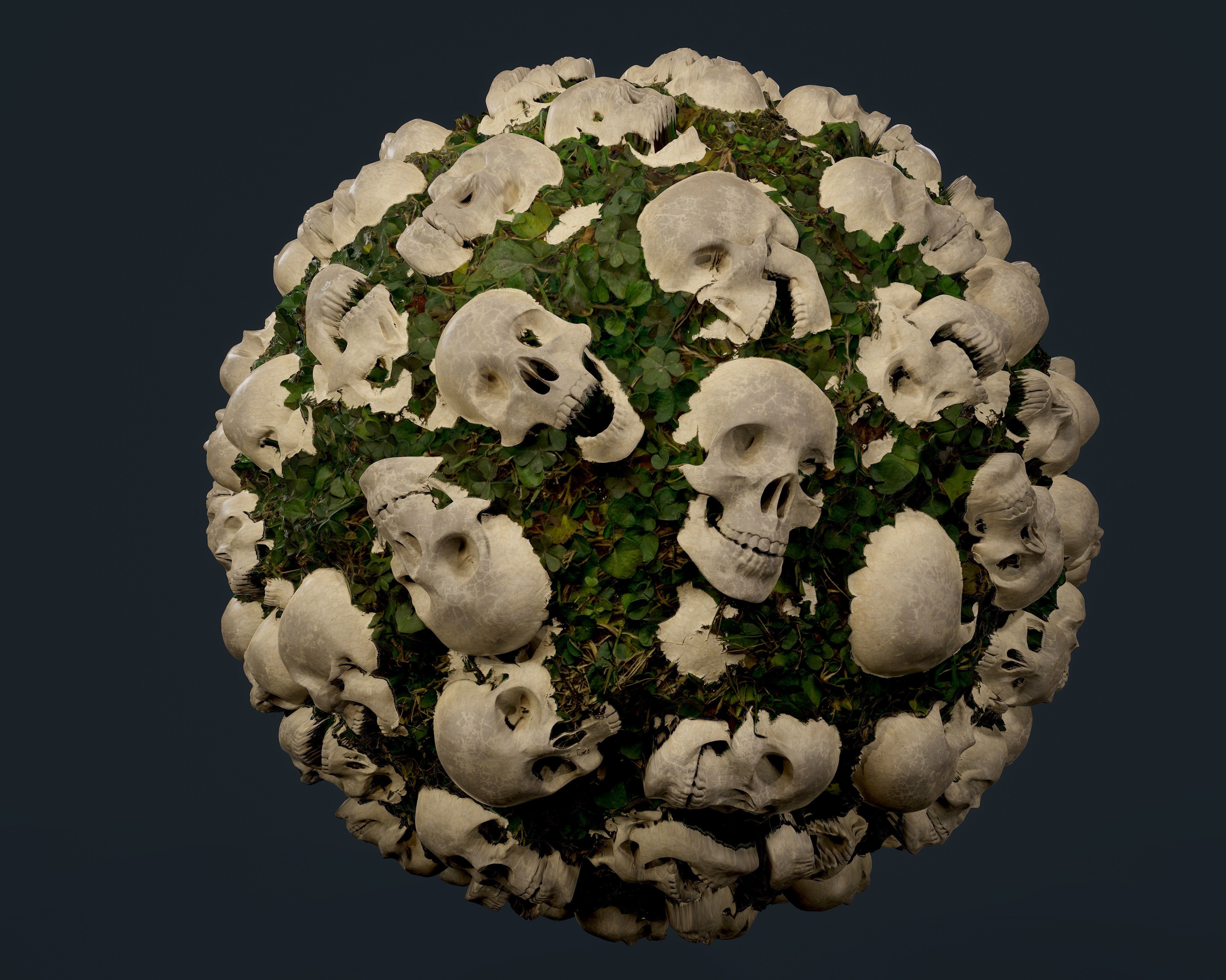 30 Skulls Seamless PBR Texture Pack Texture_29
