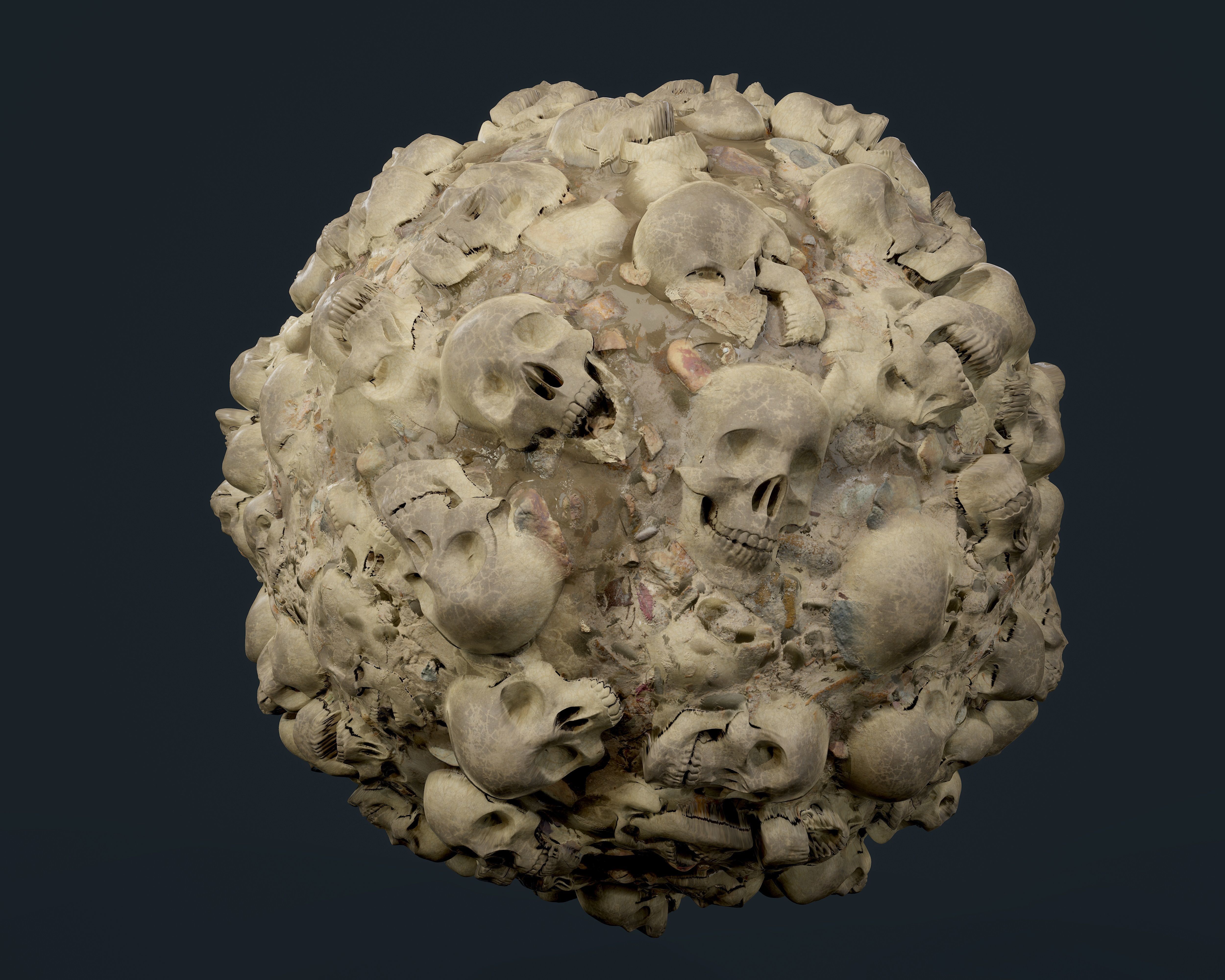 30 Skulls Seamless PBR Texture Pack Texture_2