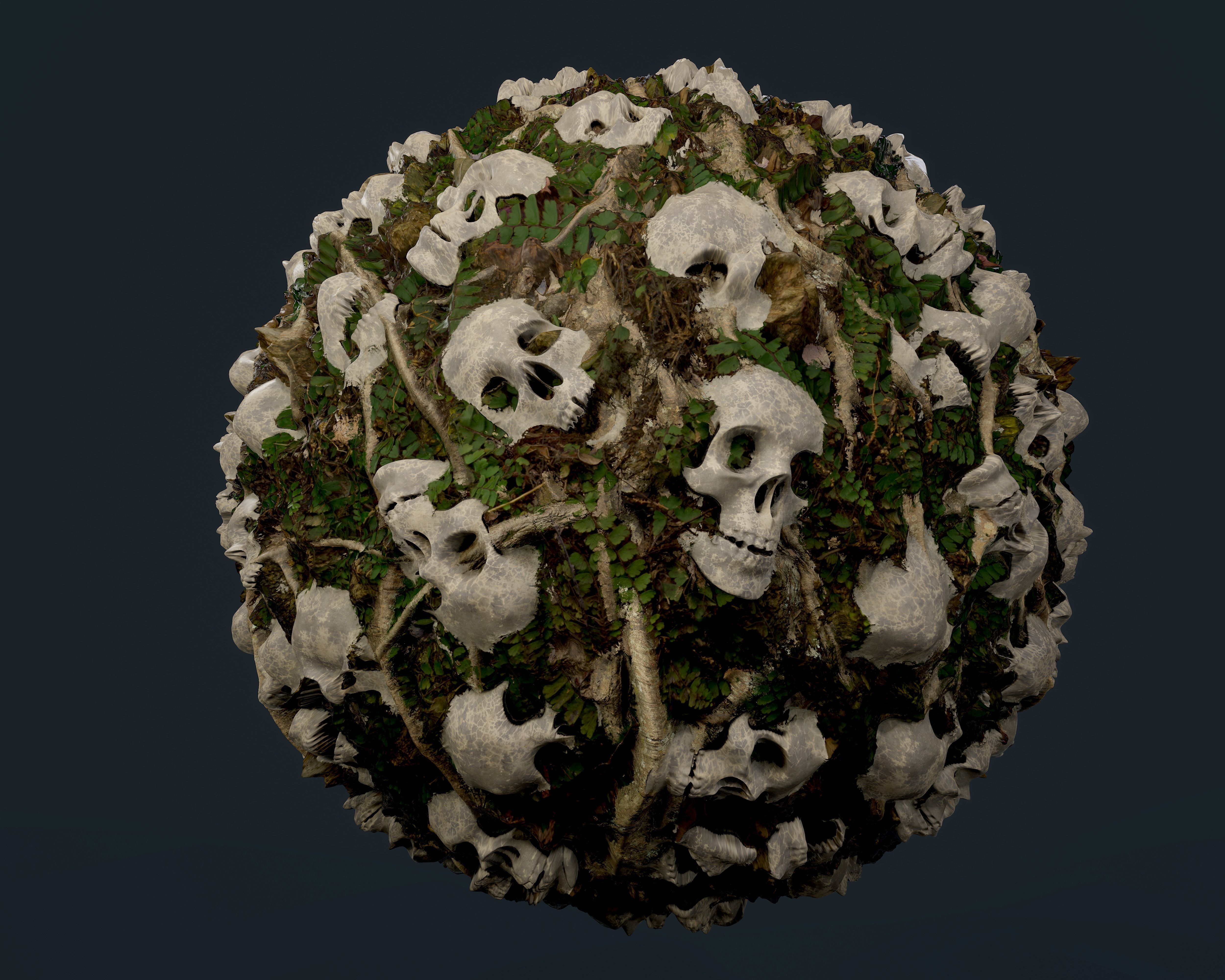 30 Skulls Seamless PBR Texture Pack Texture_11