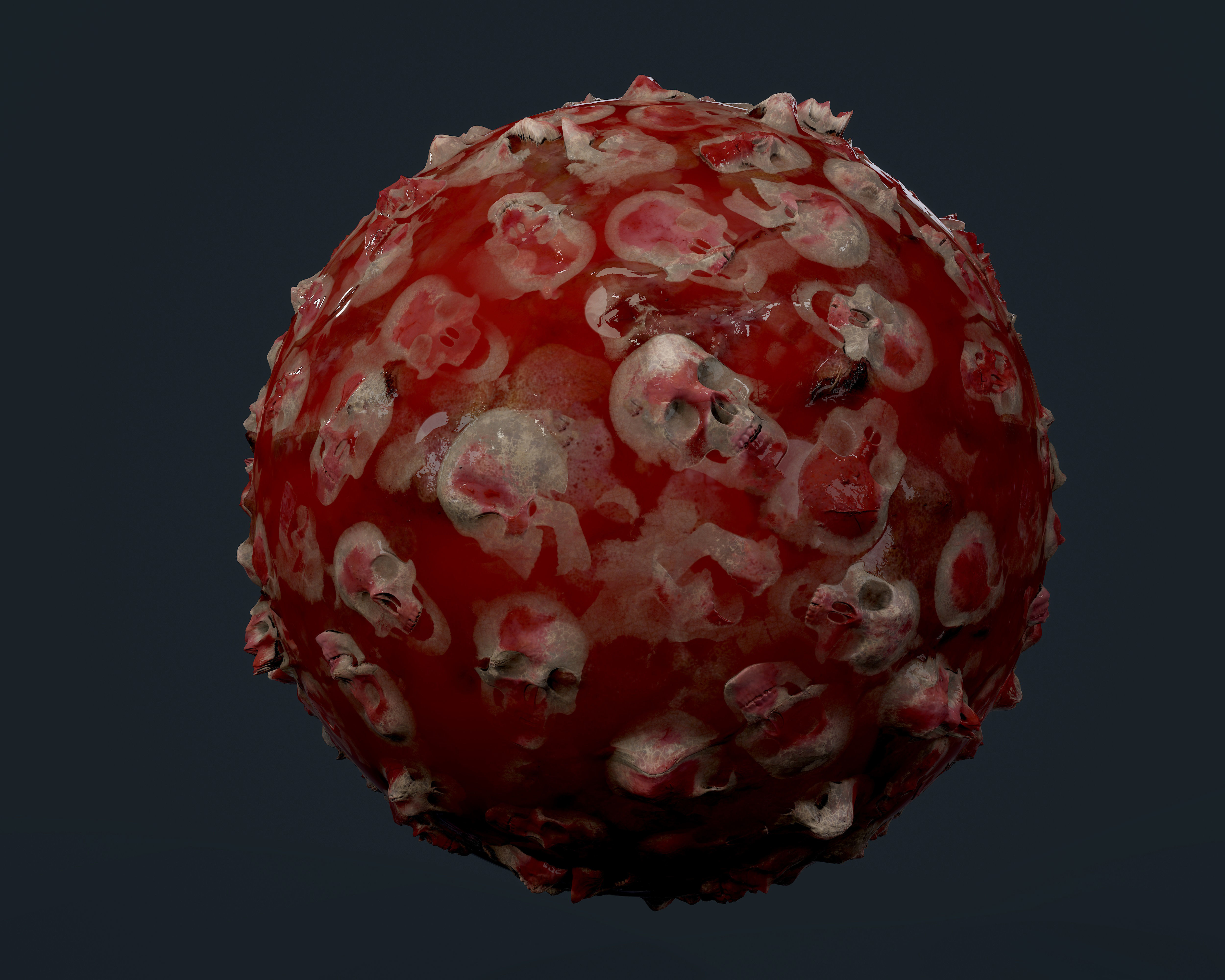 30 Skulls Seamless PBR Texture Pack Texture_7