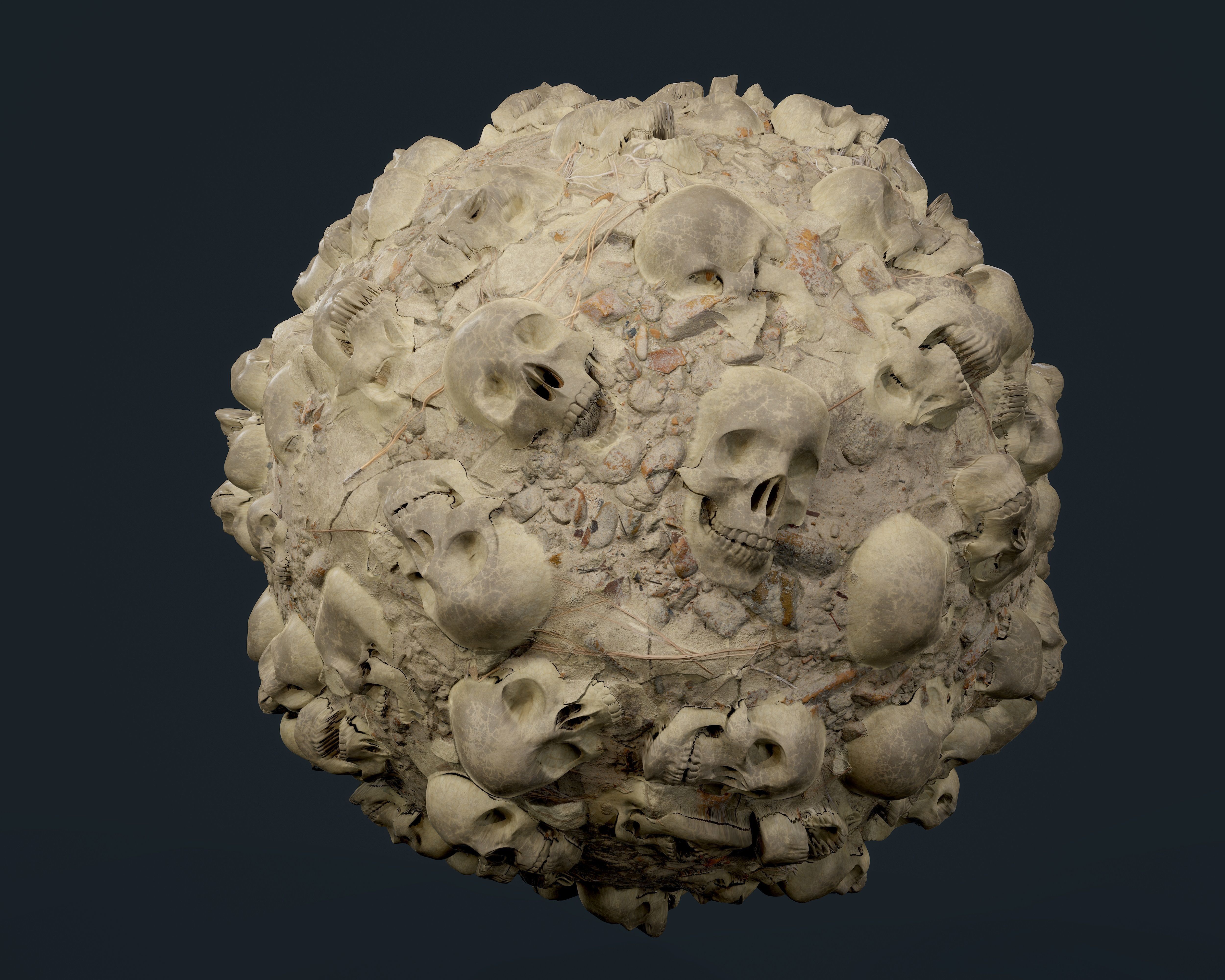30 Skulls Seamless PBR Texture Pack Texture_21