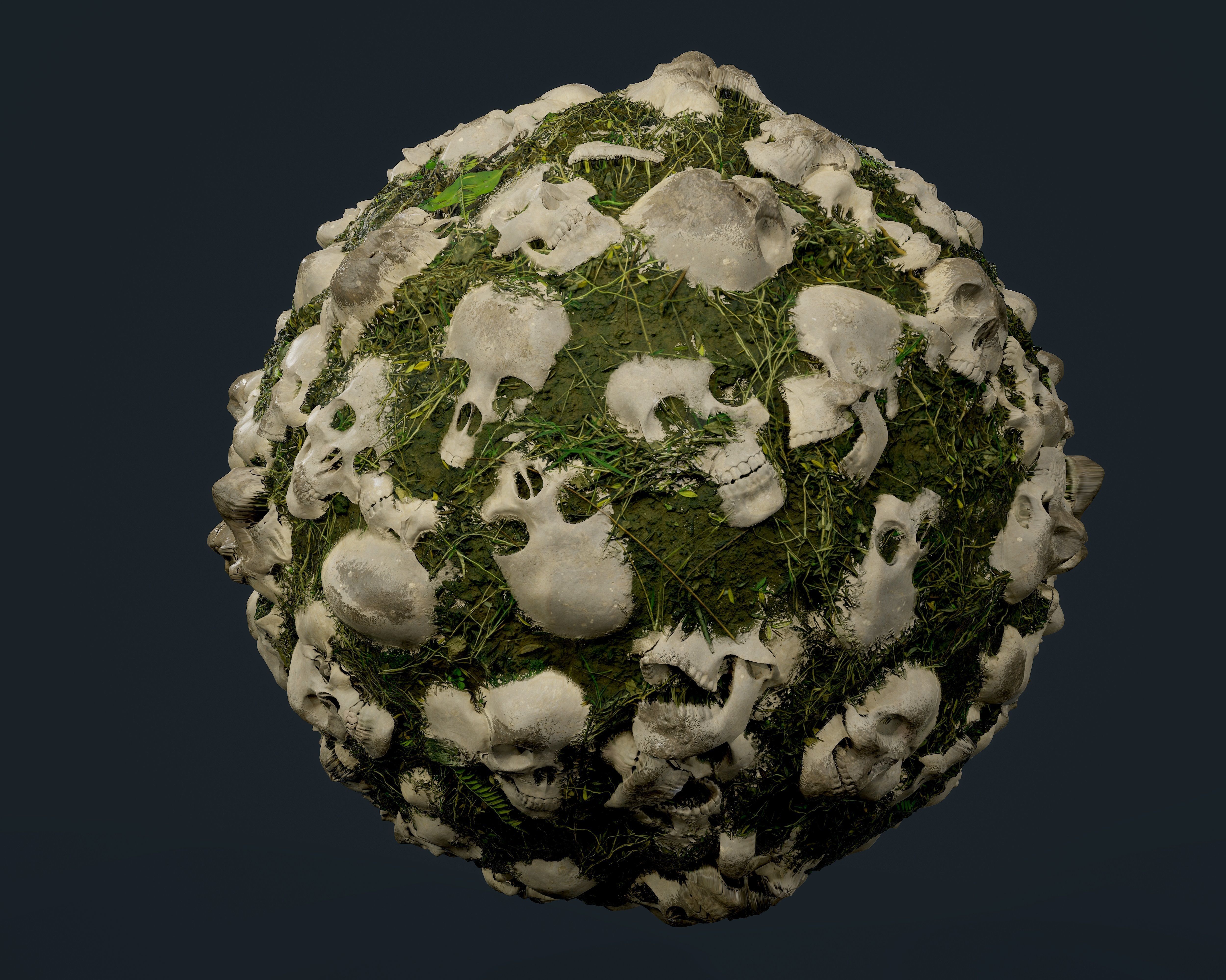 30 Skulls Seamless PBR Texture Pack Texture_27