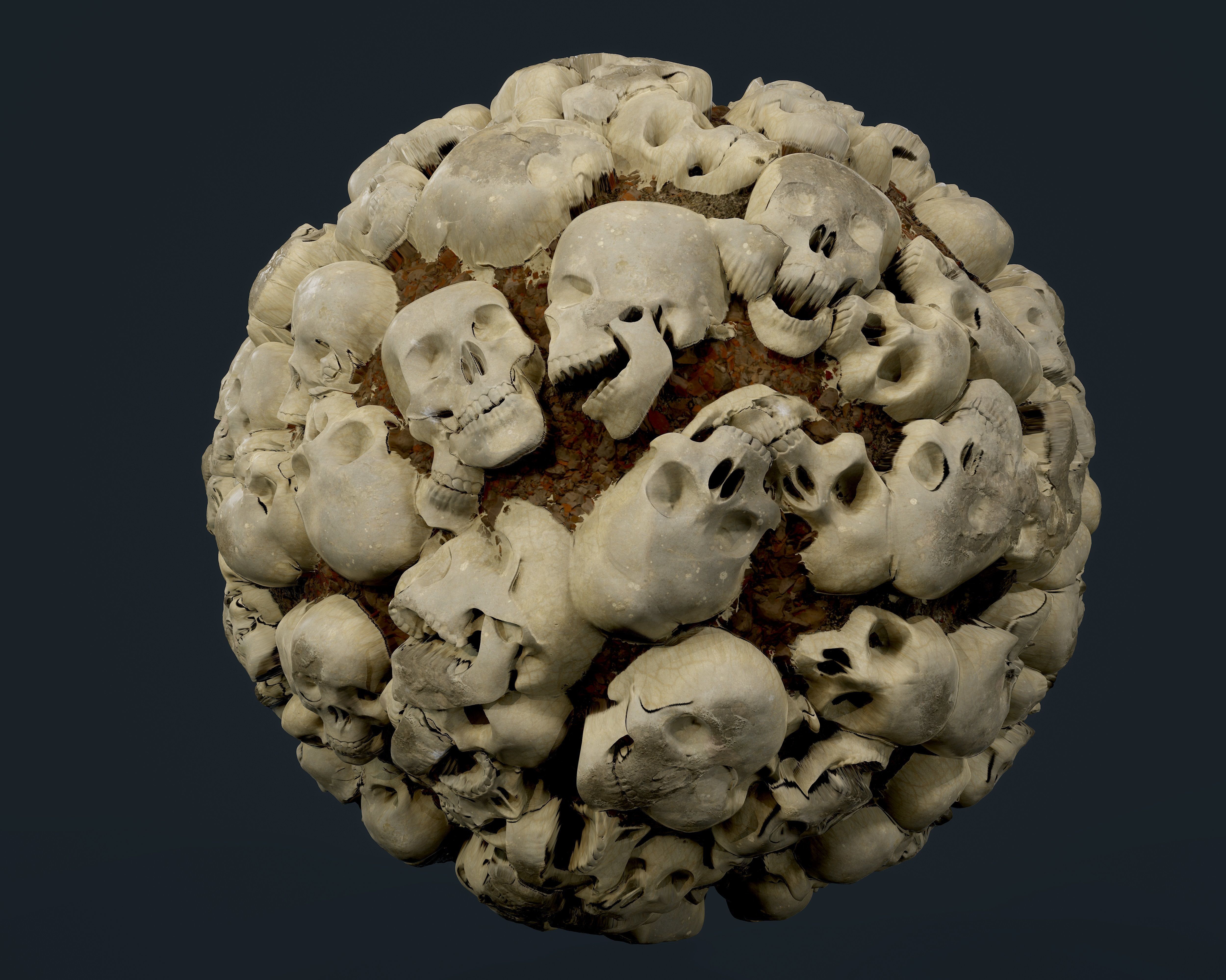 30 Skulls Seamless PBR Texture Pack Texture_20