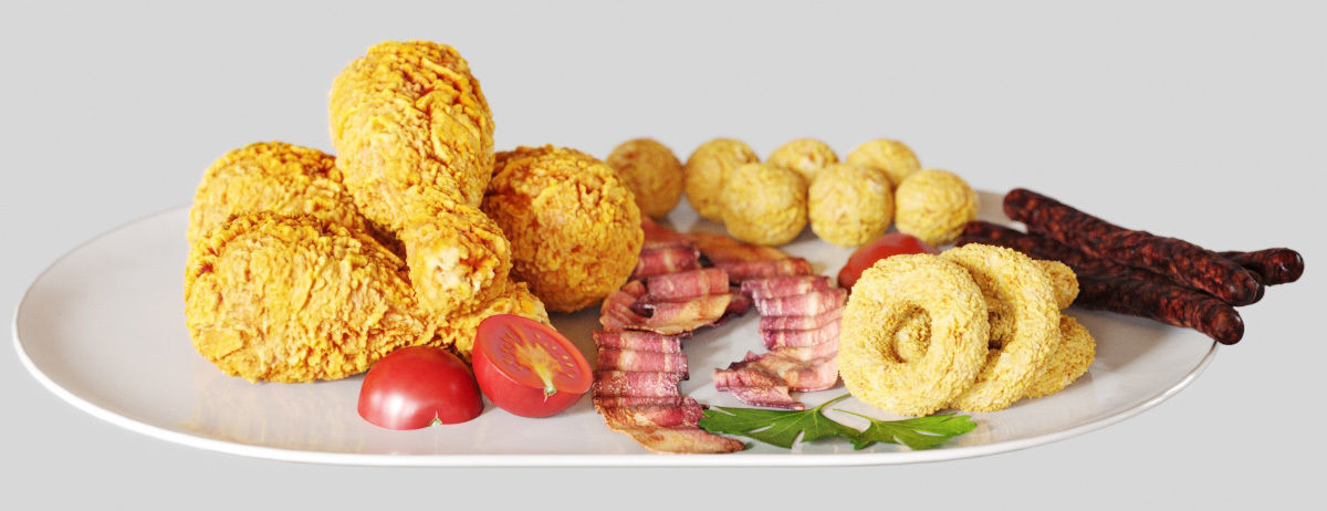 Beer set wooden tray with four holes 3D model_2