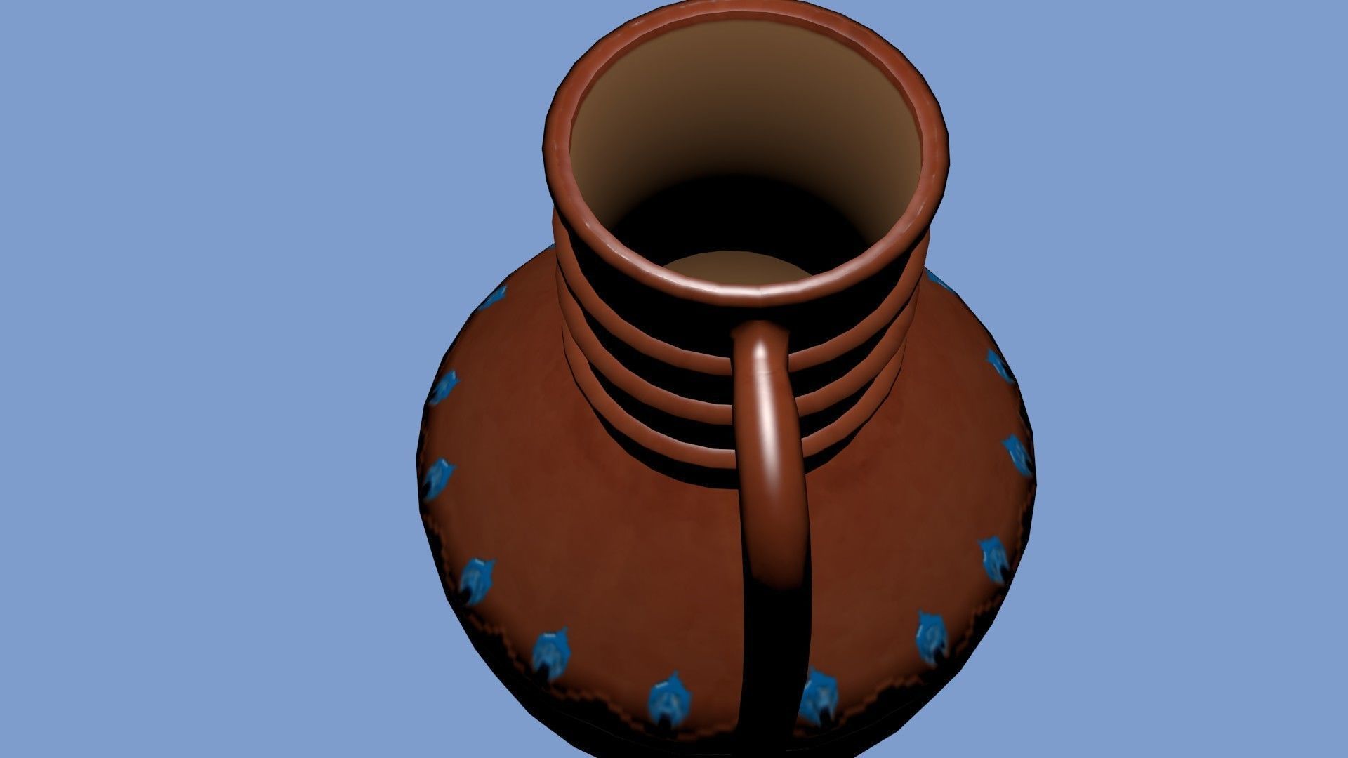 Ceramic Pitcher Low-poly 3D model_3