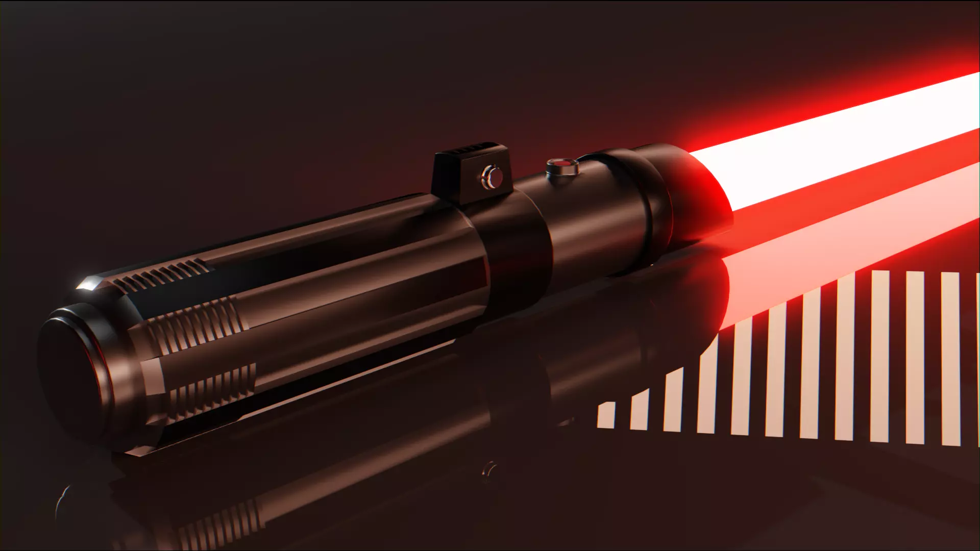 Custom Light Saber - Low Poly Low-poly 3D model_0