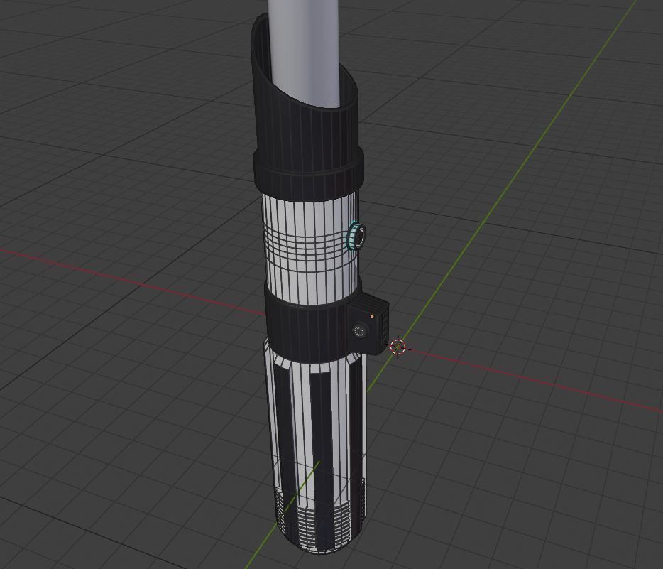 Custom Light Saber - Low Poly Low-poly 3D model_5