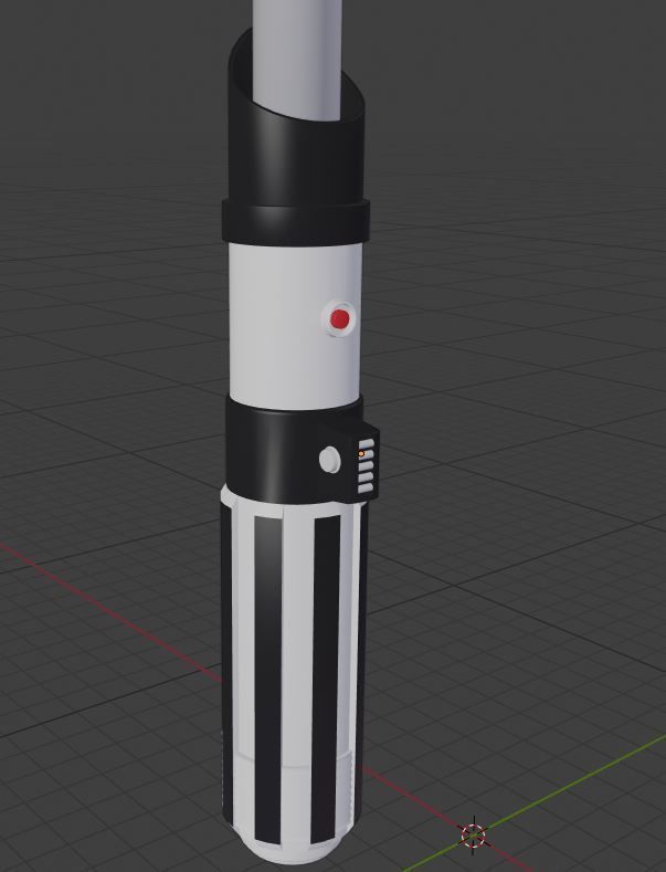 Custom Light Saber - Low Poly Low-poly 3D model_7