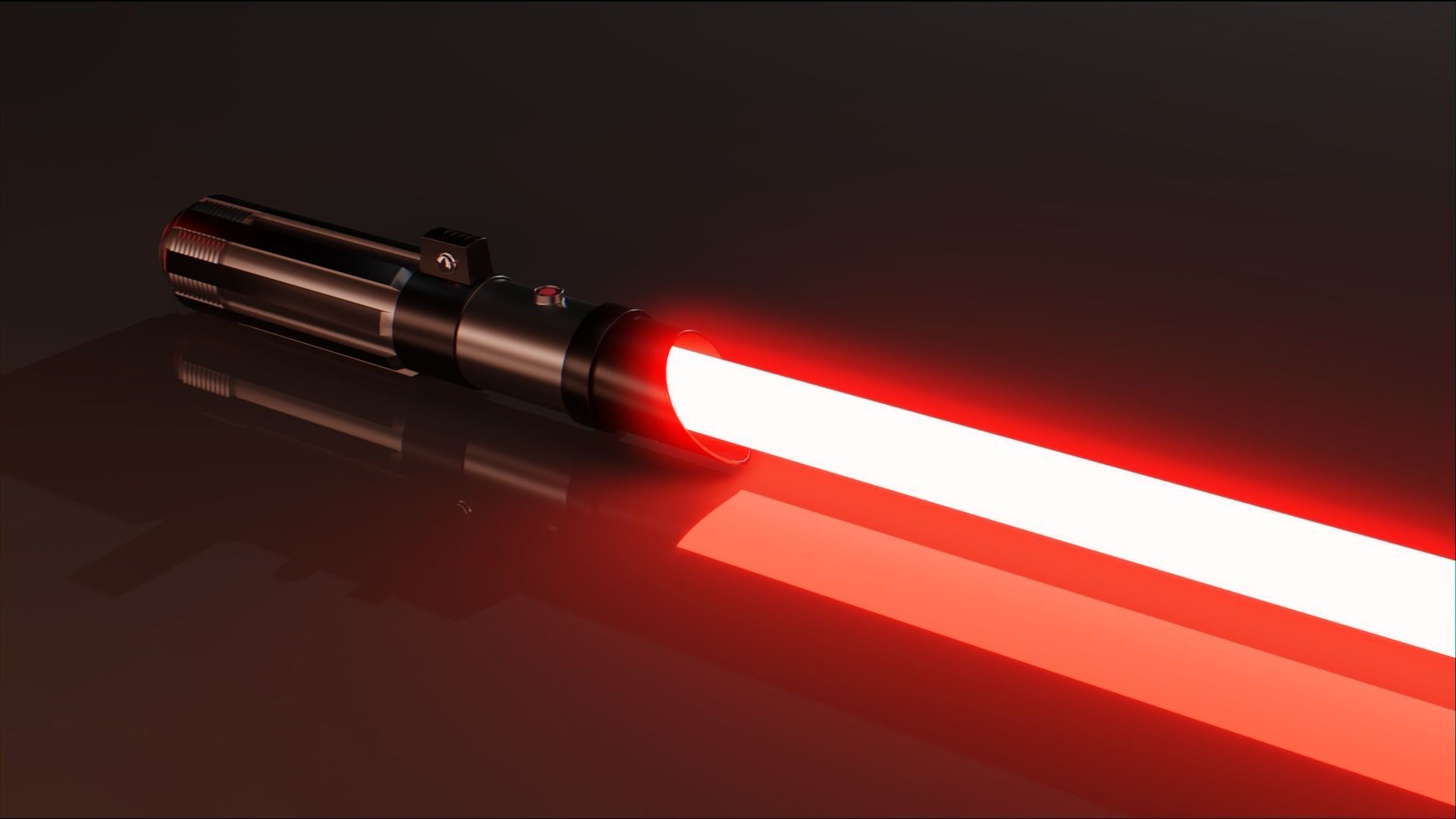 Custom Light Saber - Low Poly Low-poly 3D model_1