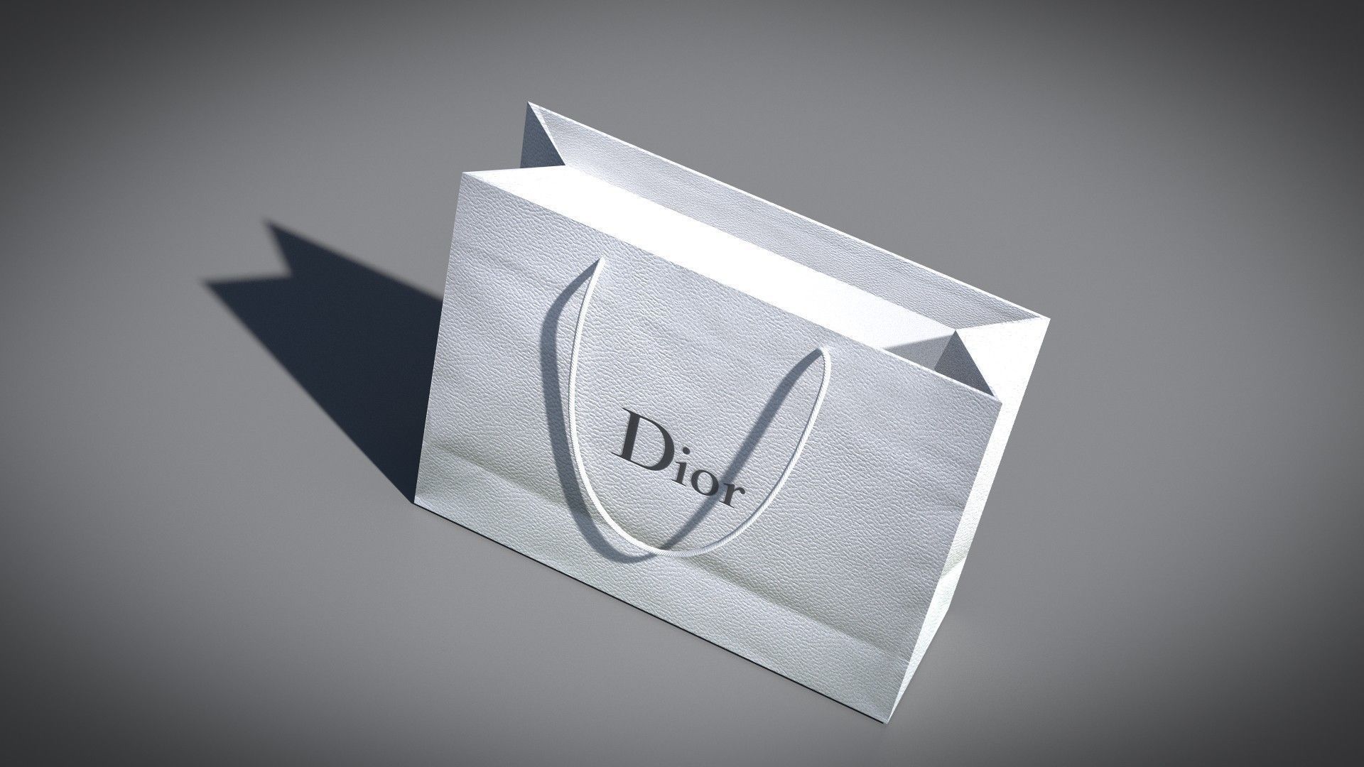 Designer Shopping Bag - Dior 3D model_2