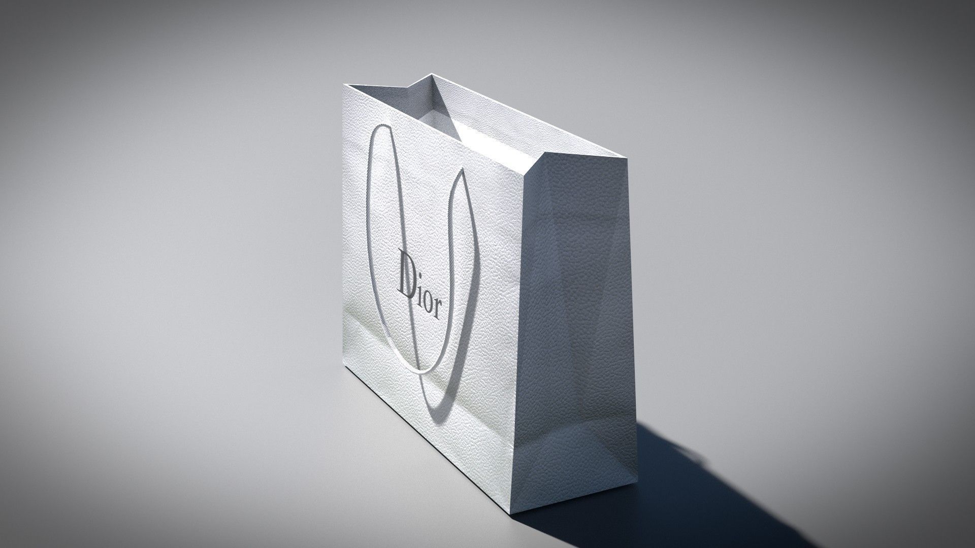 Designer Shopping Bag - Dior 3D model_1