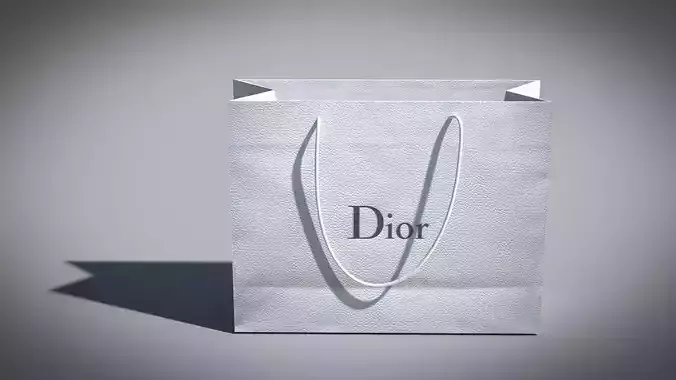 Designer Shopping Bag - Dior 3D model