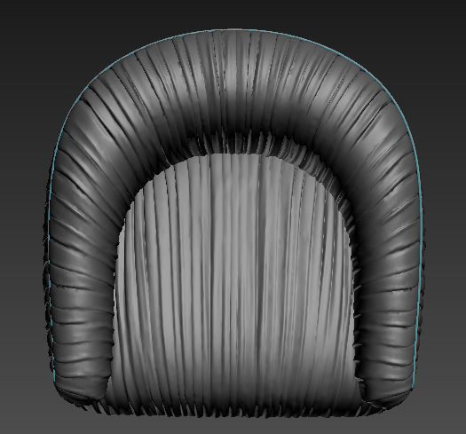 Arm chair 3D model_2