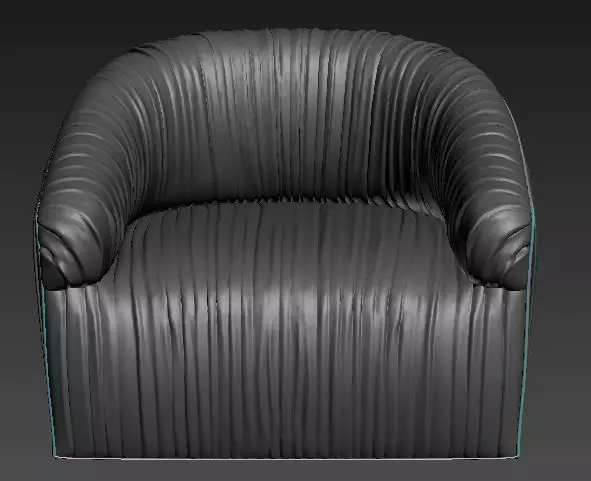 Arm chair 3D model_0