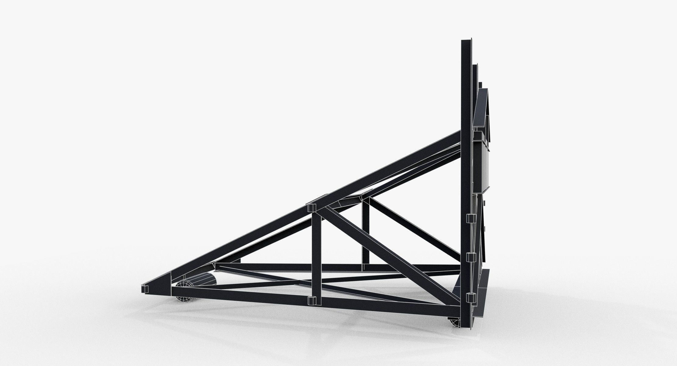 Belgian Gate Low-poly 3D model_13