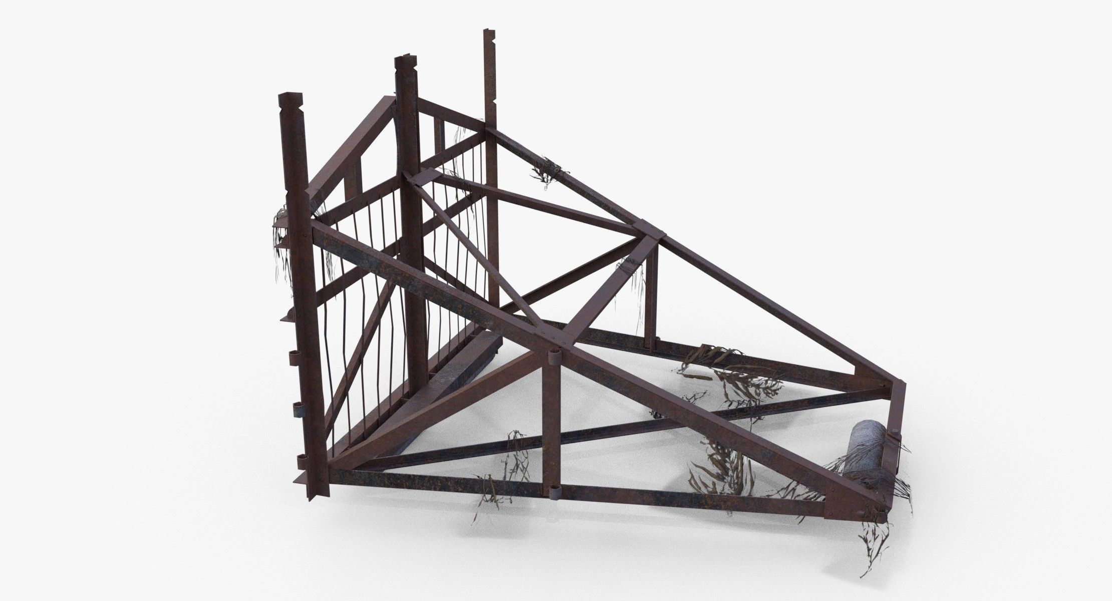 Belgian Gate Low-poly 3D model_18