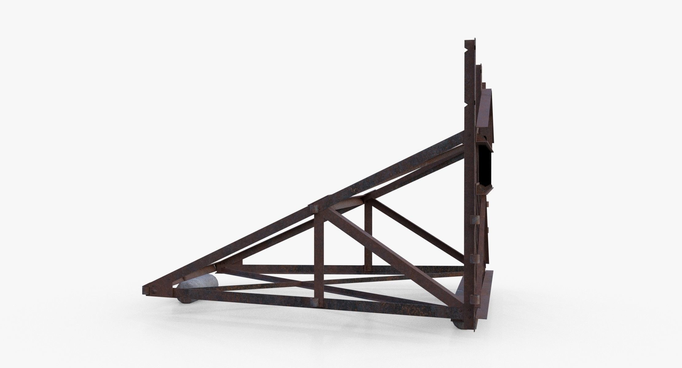 Belgian Gate Low-poly 3D model_5